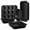 Black, variant on DONEPART 5-Piece Bakeware Set, Carbon Steel Non-Stick Baking Pans with Round/Square Cake Pan, Muffin Pan, Loaf Pan,Roast Pan