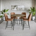 thumbnail image 2 of Jofran Brennan 42" Round Modern Contemporary Solid Wood Counter Height Dining Table, 2 of 7