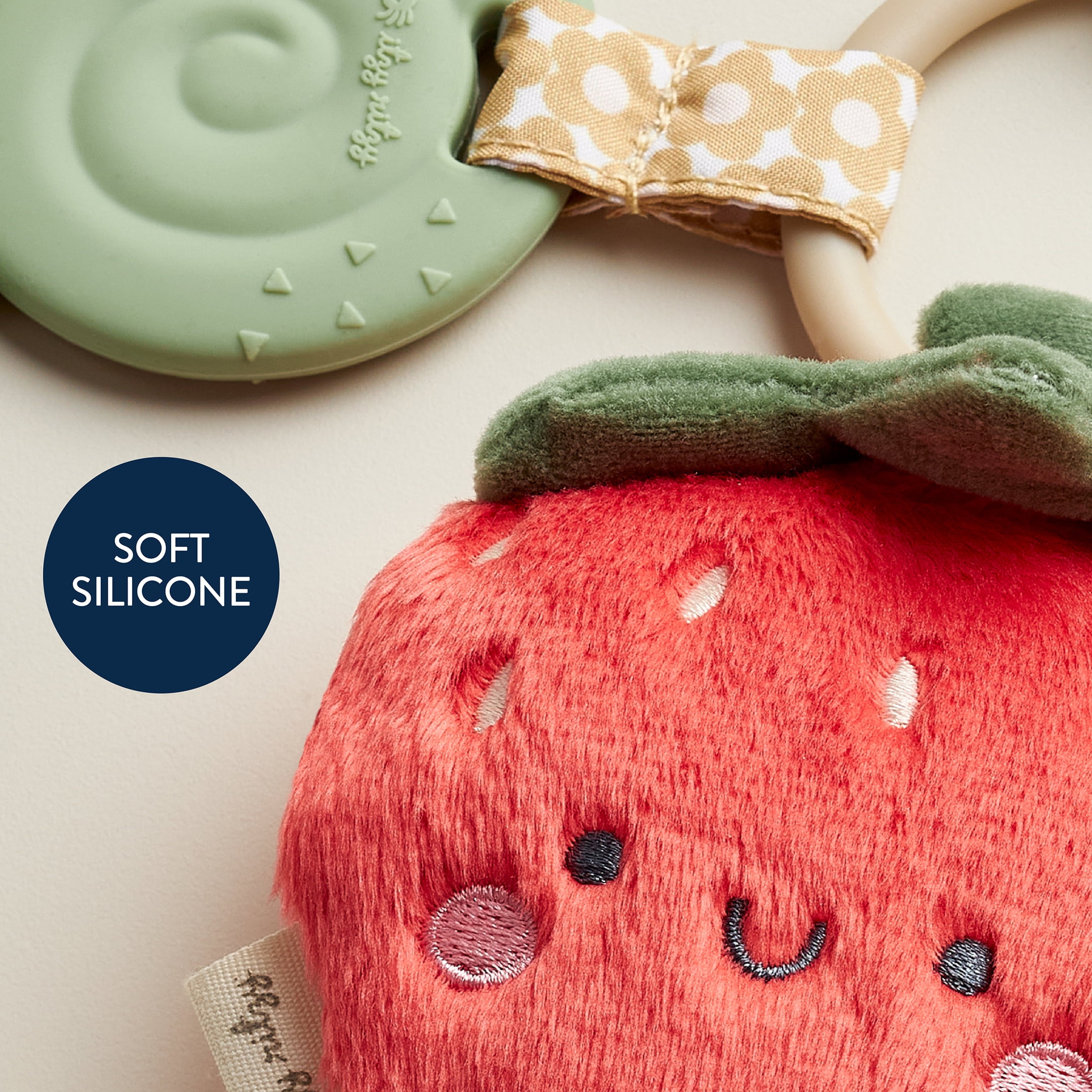 Itzy Ritzy Itzy Pal Strawberry Infant Toy and Teether