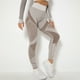 thumbnail image 5 of Pantalones de yoga sin costuras de cintura alta para mujer, color melocotón, que realzan las caderas - Leggings deportivos con aberturas, 5 of 8