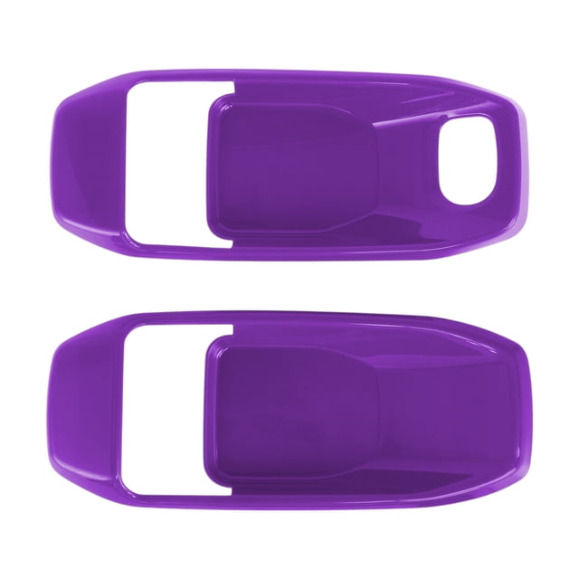 Cubierta de Tazón de Mango de Puerta Interior para Jeep Wrangler Gladiator JT 2DR 2018-2024 Marco de Decoración de Mango Interior Púrpura ABS 2 Pcs
