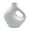 White, variant on Bergamo Art 7.5 Inch Tall Decorative Handmade Aluminum Jug Flower Vase in Grey