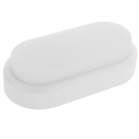 SASABAXI 1Set Flat Oval LED Ceiling Light for Outdoor Use in Warm White Color