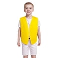 thumbnail image 2 of TOPTIE Kid Volunteer No-Button Child Vest Waistcoat Party Vests 5 Packs-Yellow-M, 2 of 5