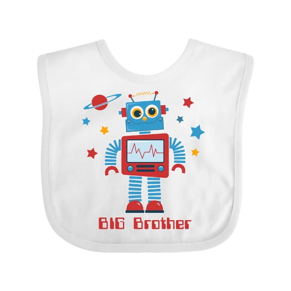 Inktastic Robot Big Brother II Boys Baby Bib