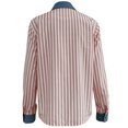 thumbnail image 4 of Conairie Oversized Button Down Shirts for Womens Long Sleeve Casual Collar Regular Fit Striped Shirt Lightweight Office Work Tee with Pocket Pink S, 4 of 7