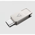 thumbnail image 4 of V7 Type C Dual-Purpose Flash Drive USB-A 3.2, Silver, 4 of 4