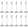 thumbnail image 1 of 12pcs Place Card Holder Memo Holder Clip Photo Holder Table Number Holder Sliver, 1 of 5