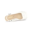 thumbnail image 4 of BLISSFUL STEP Chaussures pour Femmes Sandales à Plateforme en Dentelle Florale à Bout Ouvert à Talon Compensé Blanches 5,5, 4 of 8