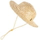 thumbnail image 3 of Sombrero de paja infantil de 31 cm para exteriores, tejido a mano, ideal para la playa o fiestas temáticas del oeste., 3 of 8