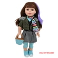thumbnail image 4 of Style Girls: 18" Doll Outfit - Jacket W/ Scarf - 9 Piece Outfit Set, Baby Doll Dress Up, Doll Accessories, Ages 3+, 4 of 5