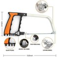 thumbnail image 5 of 8 HSS Blades, Adjustable Frame, Cuts Wood, Glass, Metal, PVC, & Tile, Portable Orange Case Included Multi-Purpose Mini Saw Set, 5 of 5