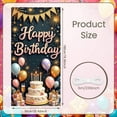 thumbnail image 2 of Pink Lettering Banner Gold Fireworks Birthday Display Colorful Balloons Star Decorations Party Backdrop for Birthday Party Kids Celebration Photo Shoot, 2 of 9
