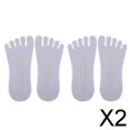 thumbnail image 1 of Calcetines invisibles para mujer Fernando 2 pares antideslizantes de corte bajo con cinco dedos, 1 of 8