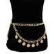 thumbnail image 3 of Cadena de cintura con moneda de oro para mujer, cadenas para el cuerpo y el vientre, joyería corporal para fiesta Rave, accesorio de cintura a la moda, 3 of 6