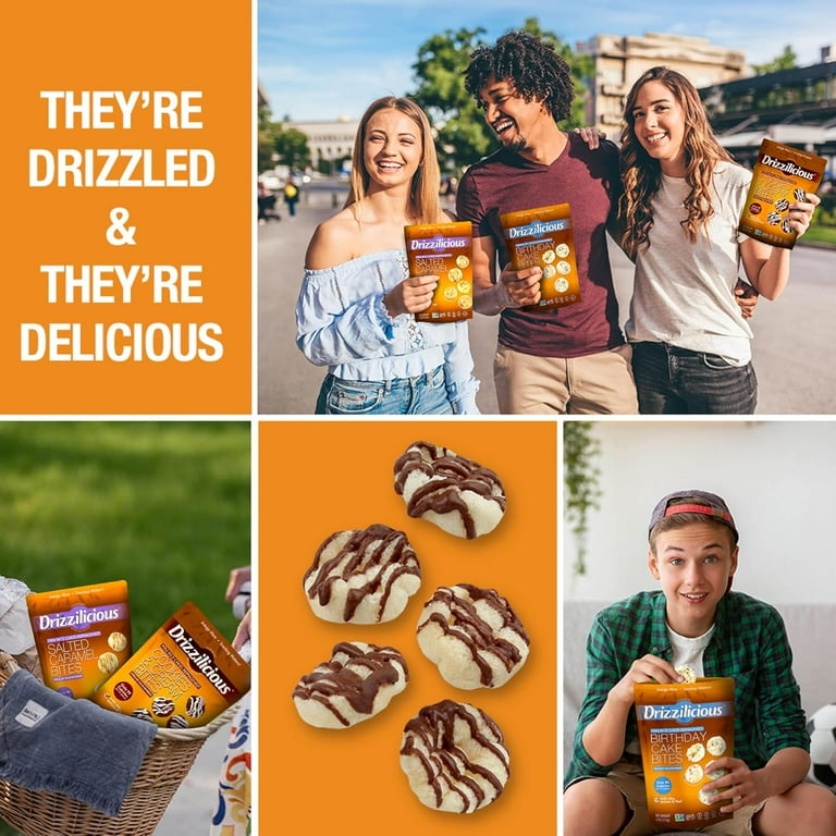 Drizzilicious Mini Rice Cakes Smores - Rice Crisps, Healthy Snack for Adults and Kids, Flavored Rice Cakes, Vegan, Non-GMO, Gluten Free, Allergen Free, and only 90 Calories Per Serving - 10 pk