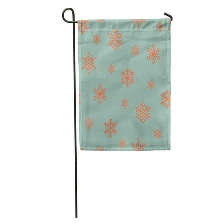 Best Patio Material For Cold Climate KDAGR Celebration Red Snowflakes on Blue Pattern Christmas Climate Cold Copy Garden Flag Decorative Flag House Banner 12x18 inch ()