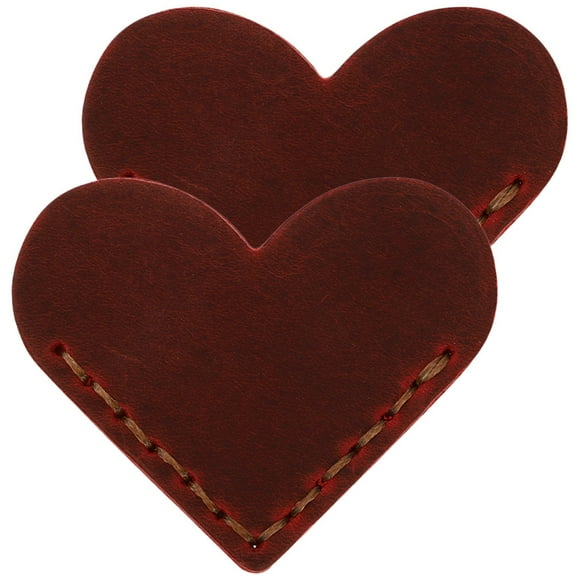 Set of 2 Heart-Shaped Bookmarks with Corner Page Covers, Stylish and Book Accessories for Readers