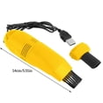 thumbnail image 4 of Toystoory Máquina de limpieza de teclado alimentada por USB, portátil, portátil, dormitorio, coche, aspiradora, colector de polvo, suministros para Suministros de limpieza para el hogar Amarillo Toystoory HA059640-01, 4 of 6