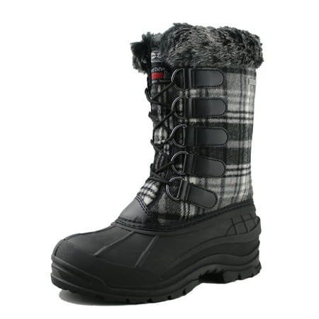 

OwnShoe Womens Waterproof Insulated Winter Warm Mid-Calf Snow Duck Boots