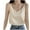 Beige, variant on Lenpel Camisole Tops for Women Chiffon Spaghetti Strap V Neck Casual Loose Tank Tops Sleeveless Summer Blouses