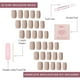 thumbnail image 4 of Press On Nails Glamnetic Bare Bliss Medium Square Nude, 4 of 6