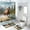 Pattern-3, variant on Horse Shower Curtain Sets with Rugs 4 Piece Western Animal Farmhouse Rustic Windmill Vintage Country Farm with Toilet Lid Cover and Bath Mat, Waterproof Shower Curtain with 12 Hooks, 72x72 Inch