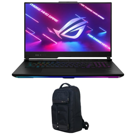 ASUS ROG Strix SCAR-17 G733 Gaming/Entertainment Laptop (AMD Ryzen 9 7945HX 16-Core, 17.3in 240Hz 2K Quad HD (2560x1440), GeForce RTX 4080, Win 10 Pro) with Atlas Backpack