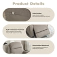 thumbnail image 5 of Bonzy Home Power Recliner Chair, Electric Recliner with Remote Control & Side Pockets, Compact Home Theater Seating for Small Spaces, Khaki, 5 of 7