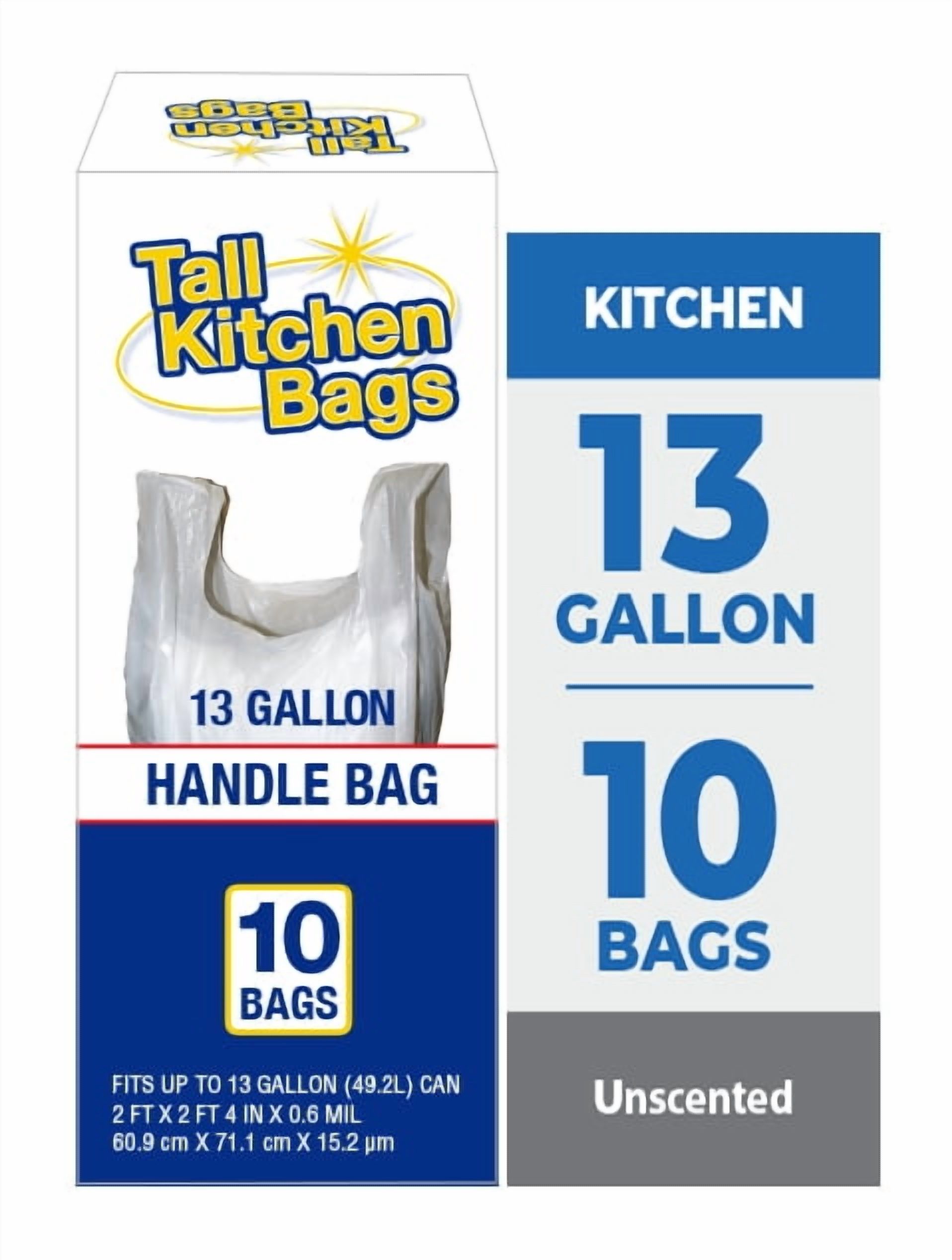 Basic Kitchen Trash Bags, 13 Gallon, 40 Count photo 2