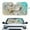Beach Starfish Seashell, variant on KUIFORTI Palm Tree Sun Shade for Car Windshield Foldable Universal Automotive Window Sunshades, Front Window Heat Insulation Protection Fit Most Vehicle 66.53 X 34.44 in