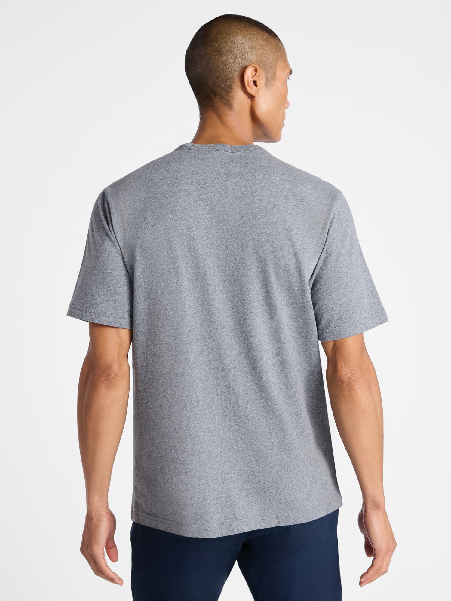 Free Assembly Men’s Everyday Cotton Tee with Short Sleeves, Sizes S-3XL