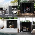 thumbnail image 4 of Indoor Outdoor Plastic Storage Cabinet 34"x15" ", Outdoor Storage Shed for Living Room, Hallway, Balcony, Garage, 4 of 7