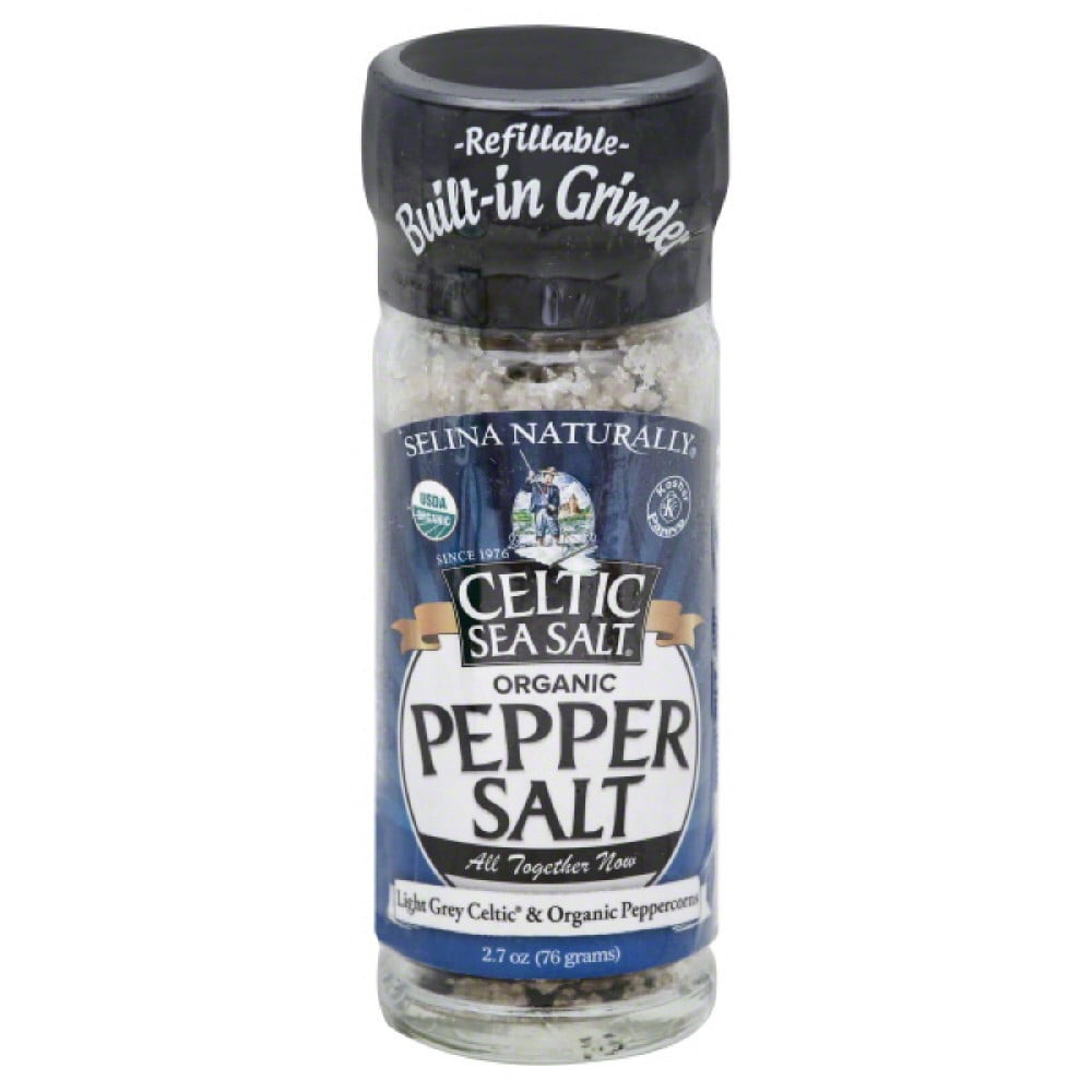 Celtic Sea Salt Peppercorn Salt Grinder, 2.7 Oz by Celtic Sea Salt