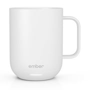 Ember Temperature Control Smart Mug 2, 10 oz, White, Up To 1.5-hr Battery Life - App Controlled Heated Coffee/Tea Mug - Improved Design