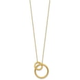 thumbnail image 2 of 14K Yellow Gold Polished Circles with 2 Inch Extender Necklace - 17"- Made In Italy Chain, 2 of 7