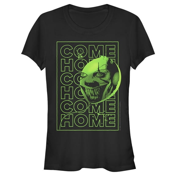 Junior's IT Chapter Two Chapter Two Pennywise Come Home  Graphic Tee Black Small