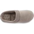 thumbnail image 2 of Isotoner Women's Terry and Satin Slip on Cushioned Slipper with Memory Foam for Indoor/Outdoor Comfort Flat Sandals STO-5/6, 2 of 3