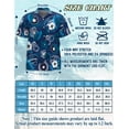 thumbnail image 4 of Police Back the Blue Tropical Hawaiian Shirt, Law Enforcement Theme Button Down Shirt for Adults or Dogs, Cuban Collar, Short Sleeve Polyester Summer Shirt, 4 of 8