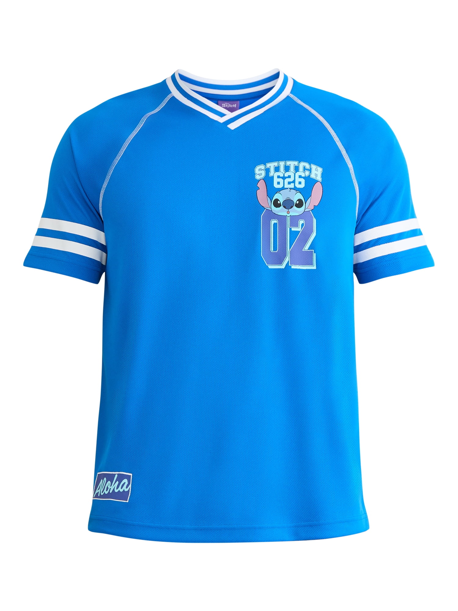 Disney Stitch Men's & Big Men's Graphic Soccer Jersey, Sizes XS-3XL