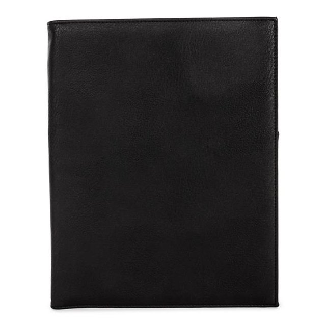 Bond Street WRC5042BS-BLACK Padfolio & Bloc-Notes en Similicuir, Noir