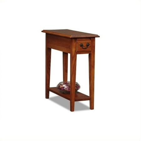 Bowery Hill Chairside End Table in Medium Oak