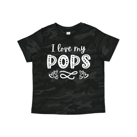 

Inktastic I Love My Pops with Hearts Gift Toddler Boy or Toddler Girl T-Shirt