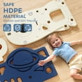 thumbnail image 6 of Qaba 8 in 1 Toddler Slide Set with Basketball Hoop,Telescope, Kids Playground for Toddlers Age 1-6 Indoor Outdoor, Blue, 6 of 9