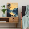 thumbnail image 5 of Qisvanset Framed Canvas Wall Art, 12x16 Inch Vintage Blue Psalm Landscape Bible Wall Decor, 5 of 5