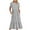 Gray, variant on BRGZLK Women's Summer Floral Dresses Daily Fashion Print Round Neck Short Sleeve Casual Boho Maxi Beach Flowy Dresses Red XL