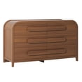 thumbnail image 5 of Walker Edison Contemporary Waterfall 6-Drawer Dresser, Medium Brown Oak, 5 of 14