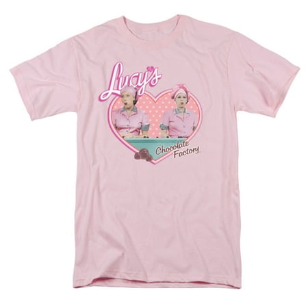 I Love Lucy Chocolate Factory - I Love Lucy Men's Chocolate Factory T-shirt Pink