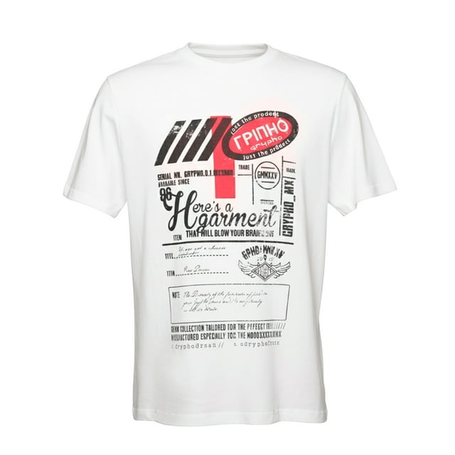 Grypho Playera para hombre diversa estampada en serigrafia algodon manga corta