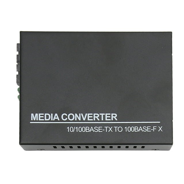 Fiber Media Converter, Fiber Transceiver Broadcast Windstorm Prevention Full Half Duplex Mode Fiber Ethernet Media Converter for Indoor Outdoor EU Plug,UK Plug,US Plug